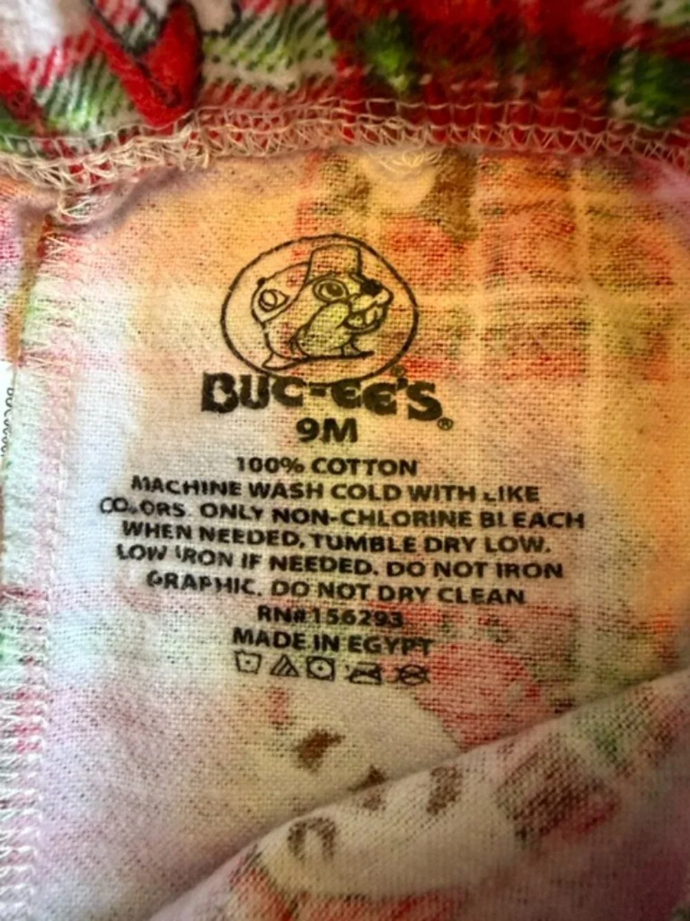 NWOT Buc-ee’s 9M Christmas Santa Beaver Plaid Flannel Pajama Pants